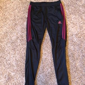 Black and Maroon ClimaCool Soccer Pants
